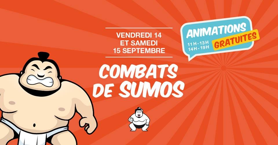 Combats de sumos au Centre Commercial Place d'Arc d'Orléans !