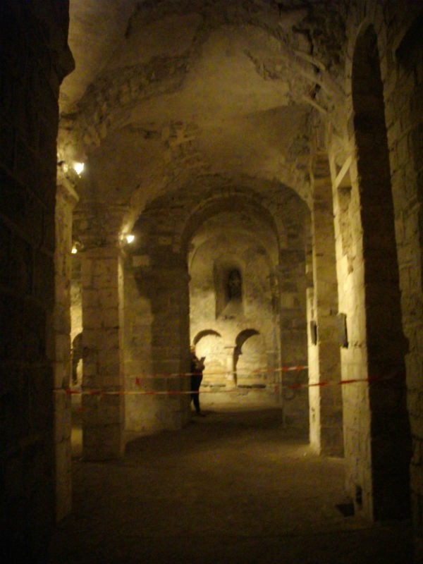 Visite des dessous d'Orléans à la crypte Saint-Aignan