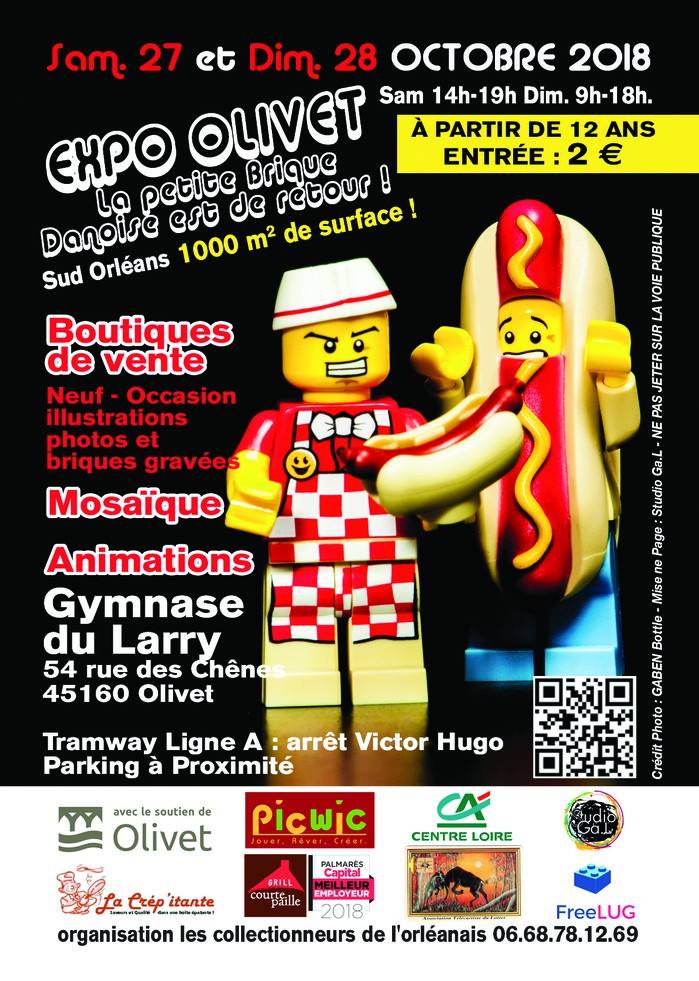 Expo Lego à Olivet : vente, animations, mosaïque